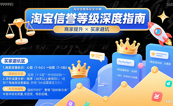 淘宝信誉等级怎么看？商家提升 + 买家避坑全指南