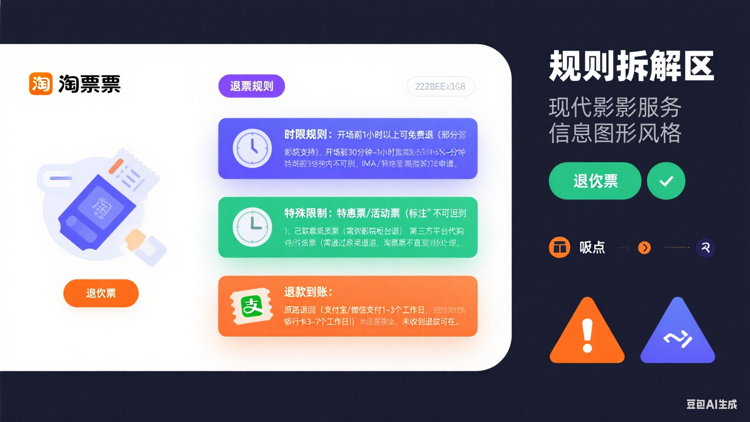 淘票票怎么退票？规则拆解 + 操作流程 + 避坑指南，观影党必看