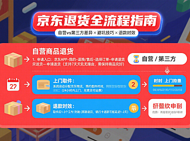京东退货流程怎么走？自营 / 第三方差异 + 避坑 + 退款时效全指南