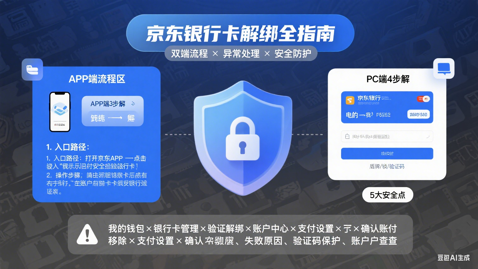 京东怎么解绑银行卡?APP / 电脑端流程 + 异常处理 + 安全指南