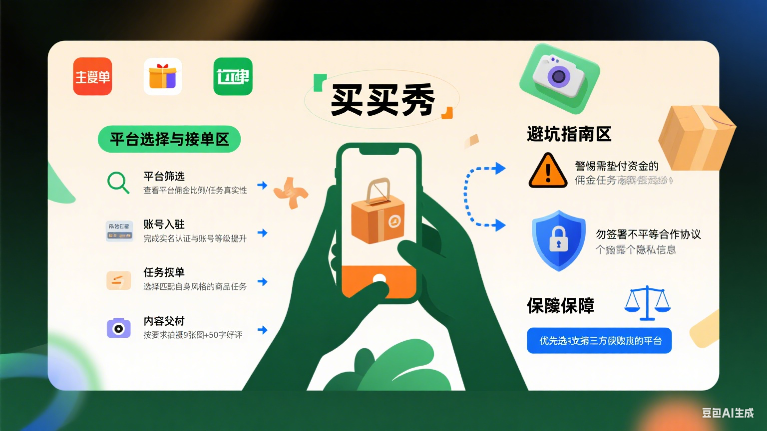 买家秀接单平台怎么选?接单流程 + 避坑全指南