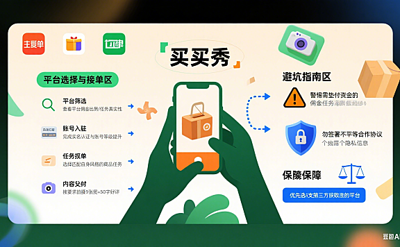 买家秀接单平台怎么选？接单流程 + 避坑全指南