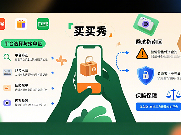 买家秀接单平台怎么选?接单流程 + 避坑全指南