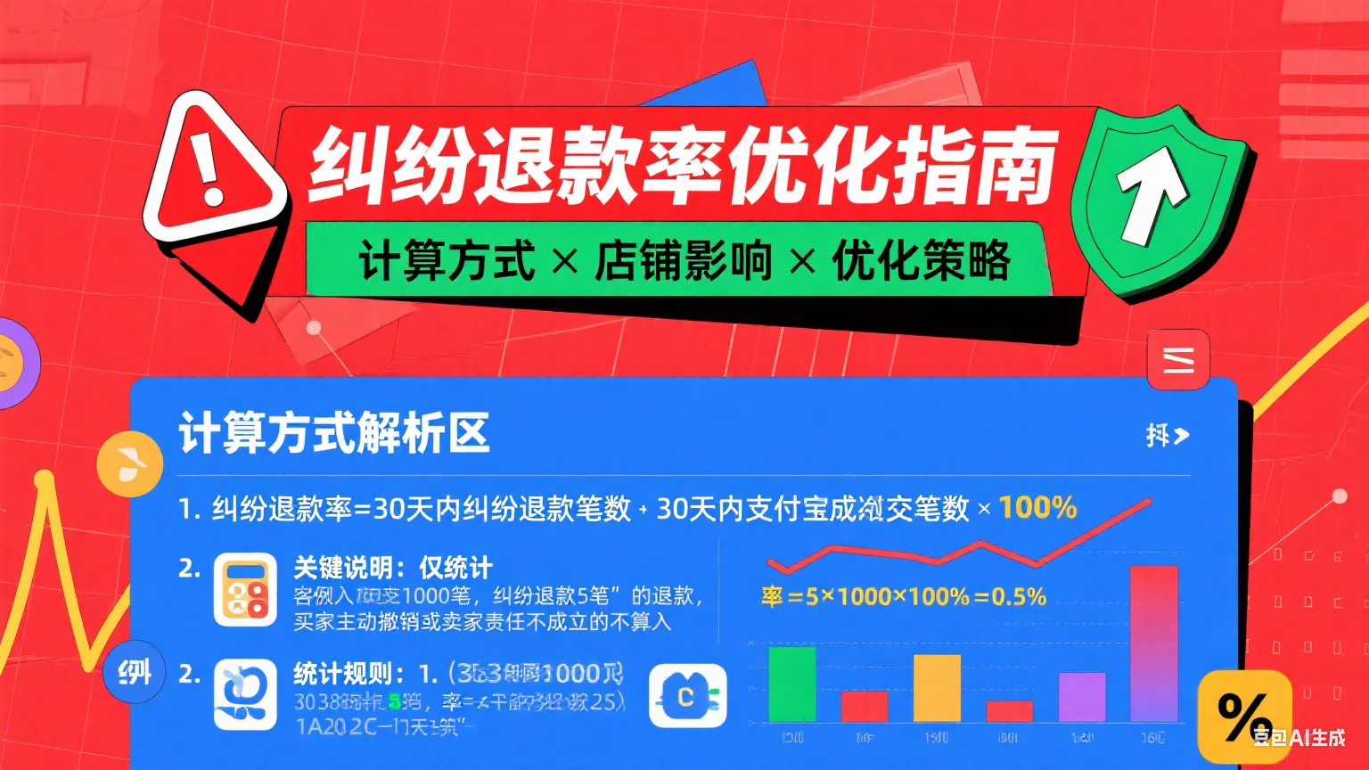 淘宝纠纷退款率怎么降?计算方式 + 店铺影响 + 优化全指南