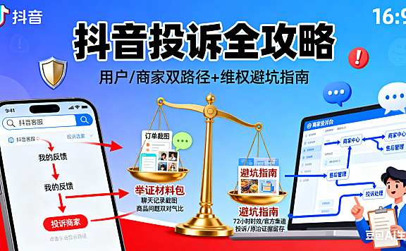 如何投诉抖音?用户 / 商家路径 + 举证技巧 + 避坑指南,维权必看