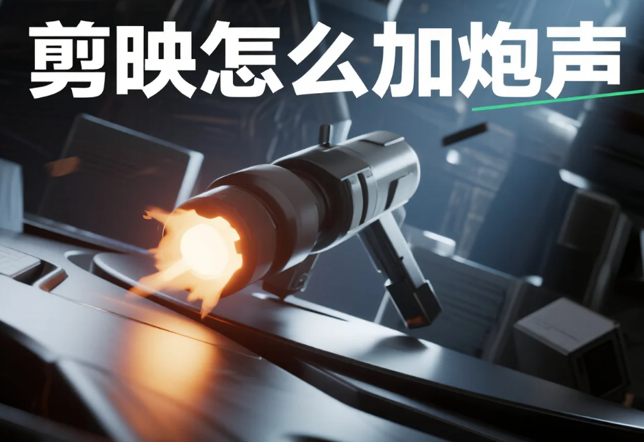 剪映怎么加炮声?3 步同步不突兀 + 4 个避坑技巧