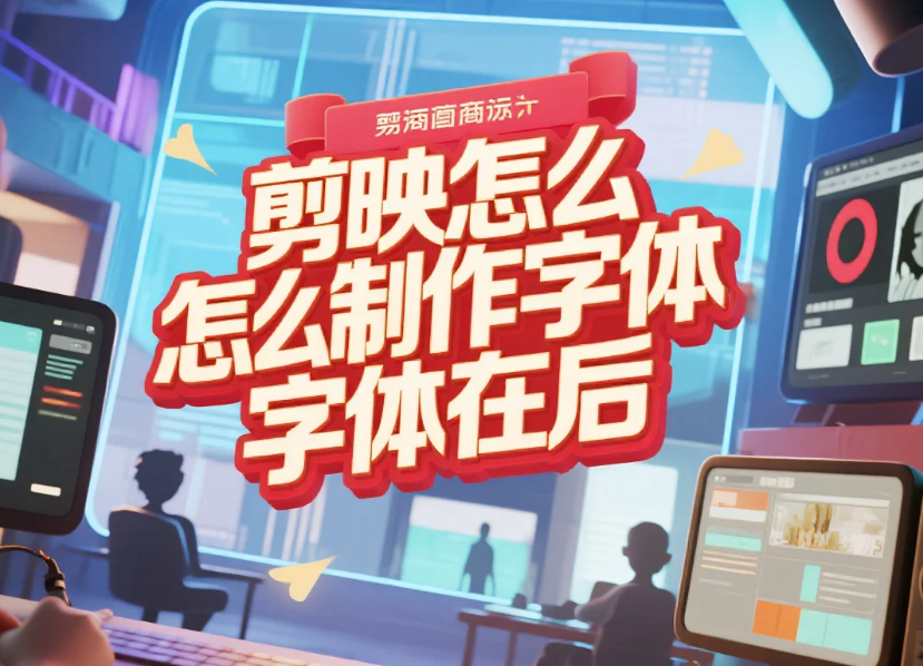 剪映怎么制作字体在后？3 步让文字不挡主体 + 4 个避坑技巧