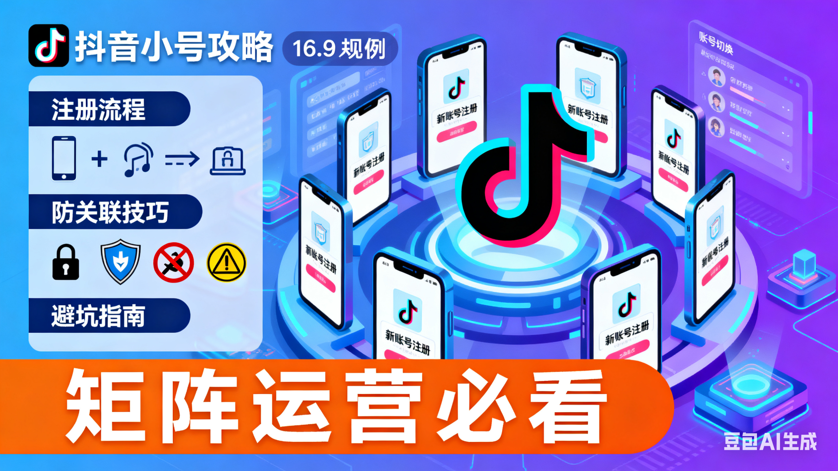 抖音小号怎么弄?注册流程 + 防关联技巧 + 避坑指南,矩阵运营必看
