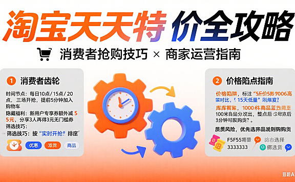淘宝天天特价怎么玩？消费者抢购攻略 + 商家运营指南