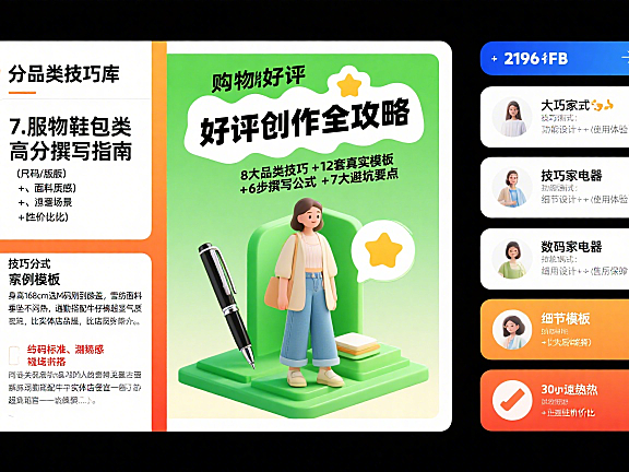 购物好评怎么写?分品类技巧 + 真实模板 + 避坑全攻略