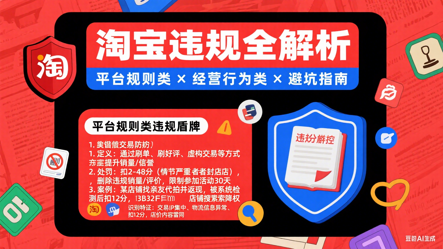 淘宝违规分哪两种?平台规则类 + 经营行为类违规解析 + 避坑指南
