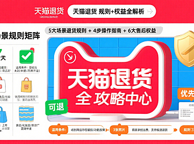 天猫能退货吗?分场景规则 + 操作指南 + 售后权益全攻略