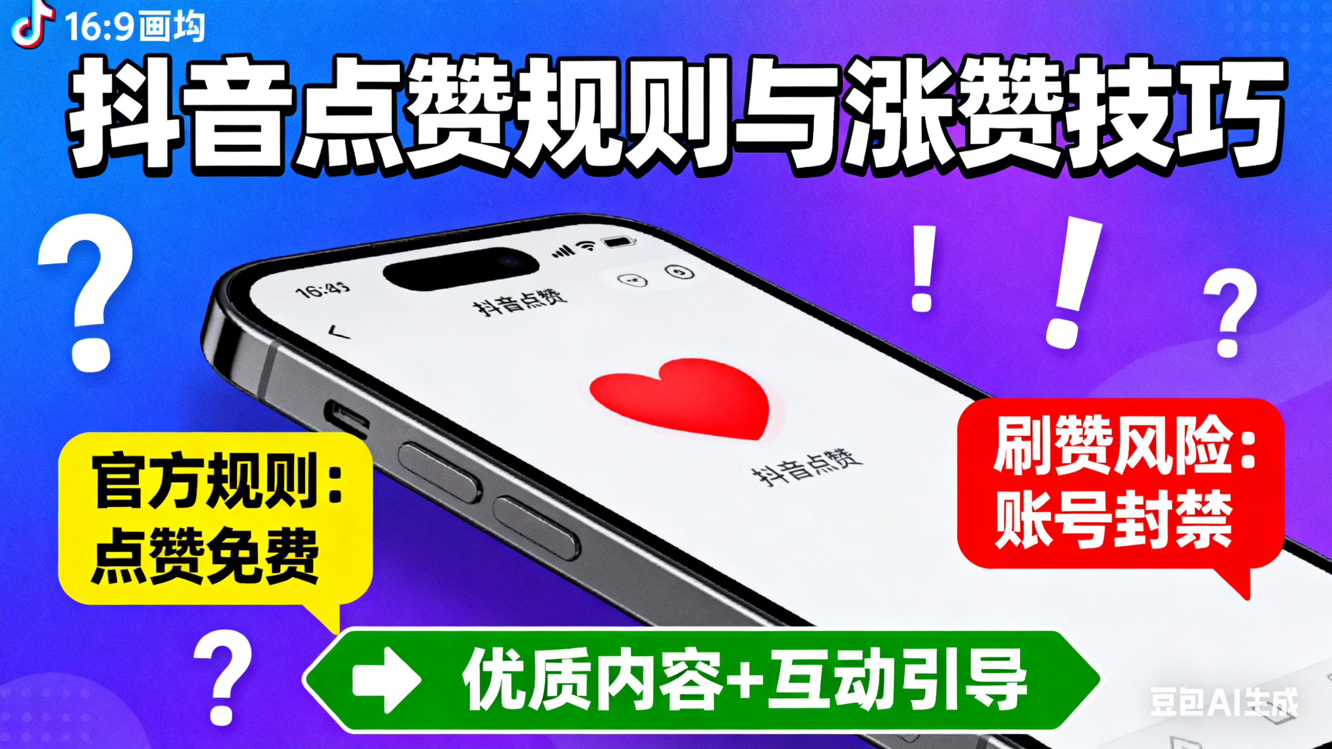 抖音点赞要钱吗?官方规则 + 刷赞风险 + 涨赞技巧,避坑指南附