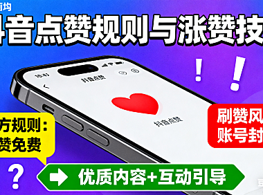 抖音点赞要钱吗？官方规则 + 刷赞风险 + 涨赞技巧，避坑指南附