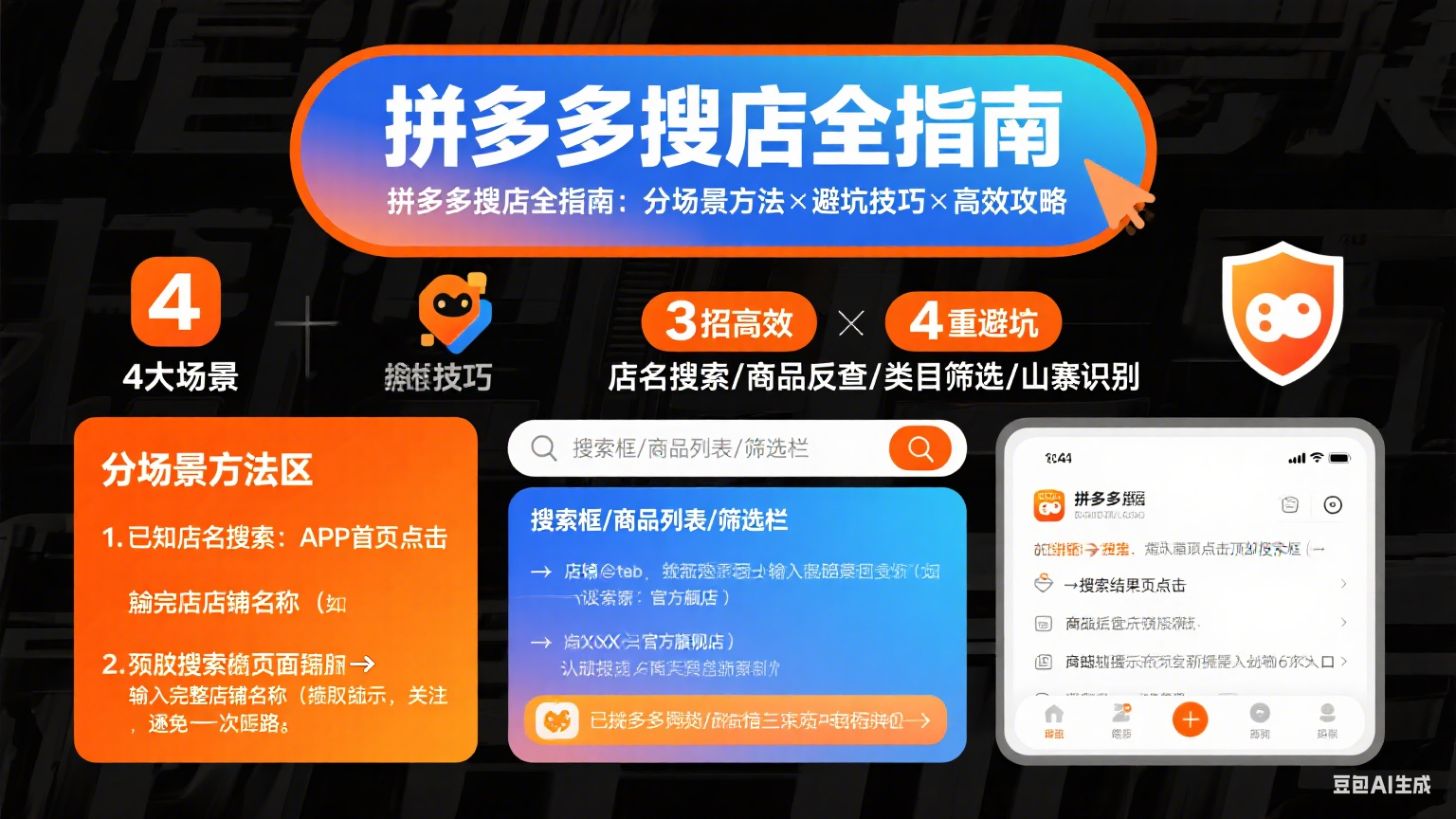 拼多多怎么搜店铺?分场景方法 + 避坑技巧 + 高效指南