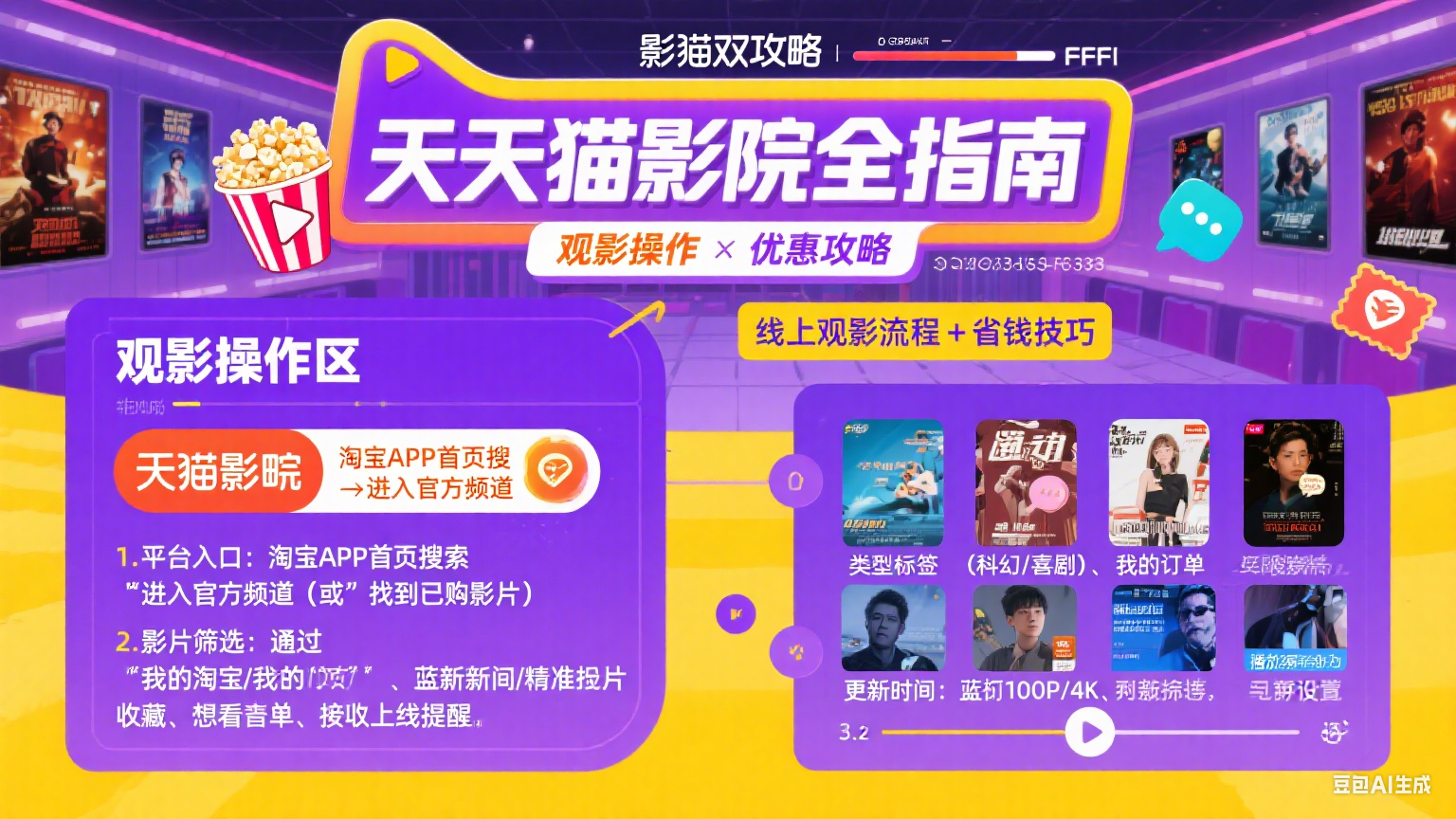 天猫影院怎么用?线上观影 + 优惠薅羊毛全指南