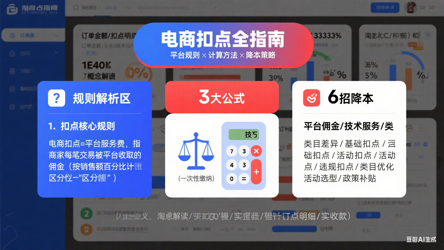 电商扣点是什么?平台规则 + 计算方法 + 降成本全指南