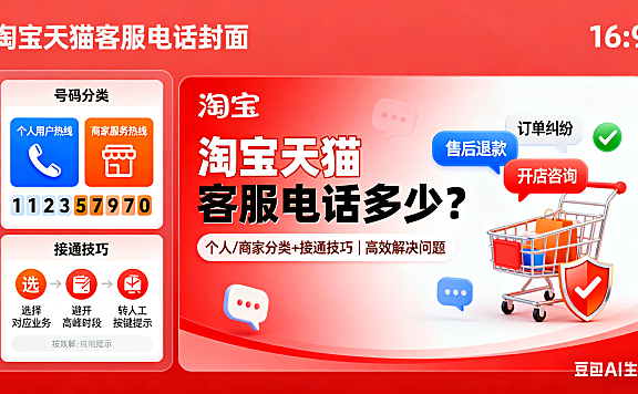 淘宝天猫客服电话多少？个人 / 商家分类 + 接通技巧，高效解决问题