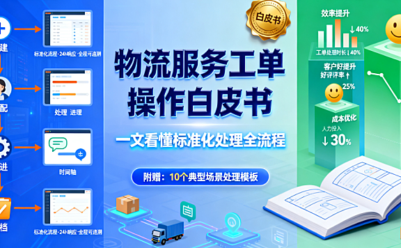 物流服务工单操作白皮书，一文看懂
