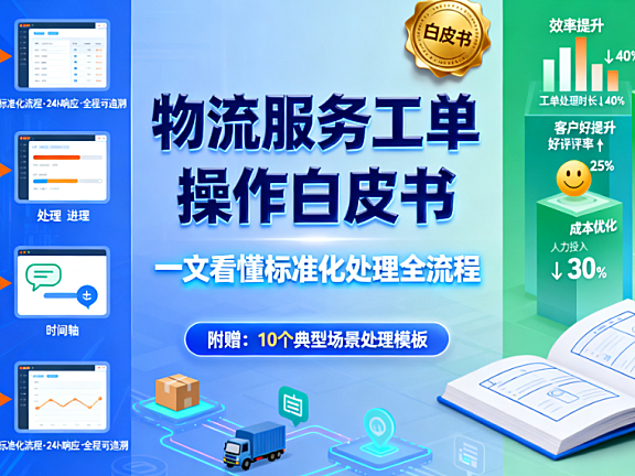 物流服务工单操作白皮书，一文看懂