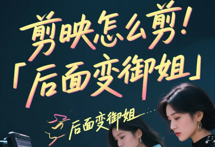 剪映怎么剪「后面变御姐」?3 步出自然反差 + 4 个御姐感技巧