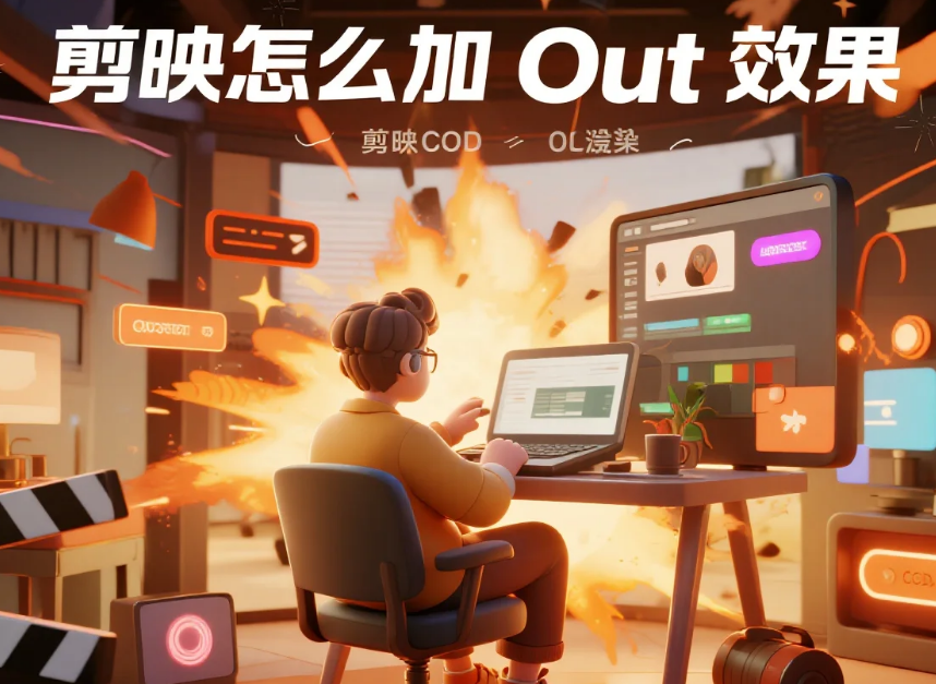 剪映怎么加 Out 效果?3 步出丝滑退出感 + 4 个避坑技巧
