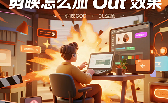 剪映怎么加 Out 效果?3 步出丝滑退出感 + 4 个避坑技巧