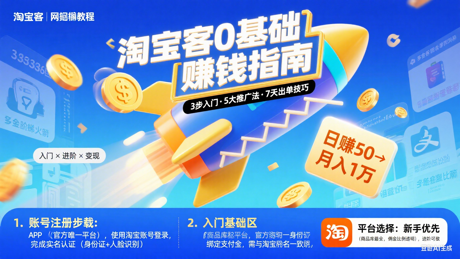 淘宝客怎么学?从 0 到 1 赚佣金的实操指南