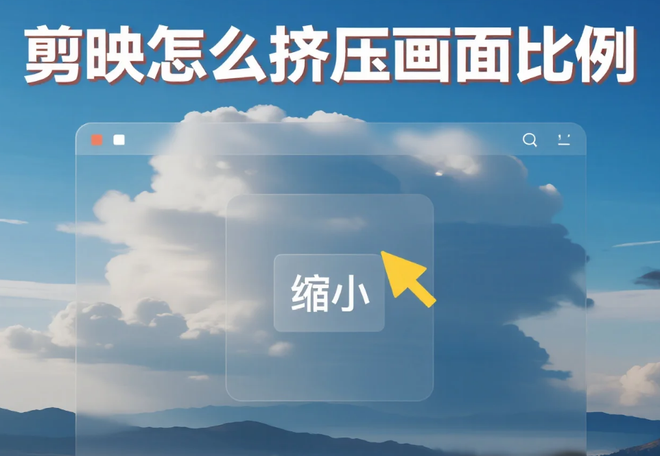 剪映怎么挤压画面比例?3步出创意效果+4个避坑技巧,新手不翻车