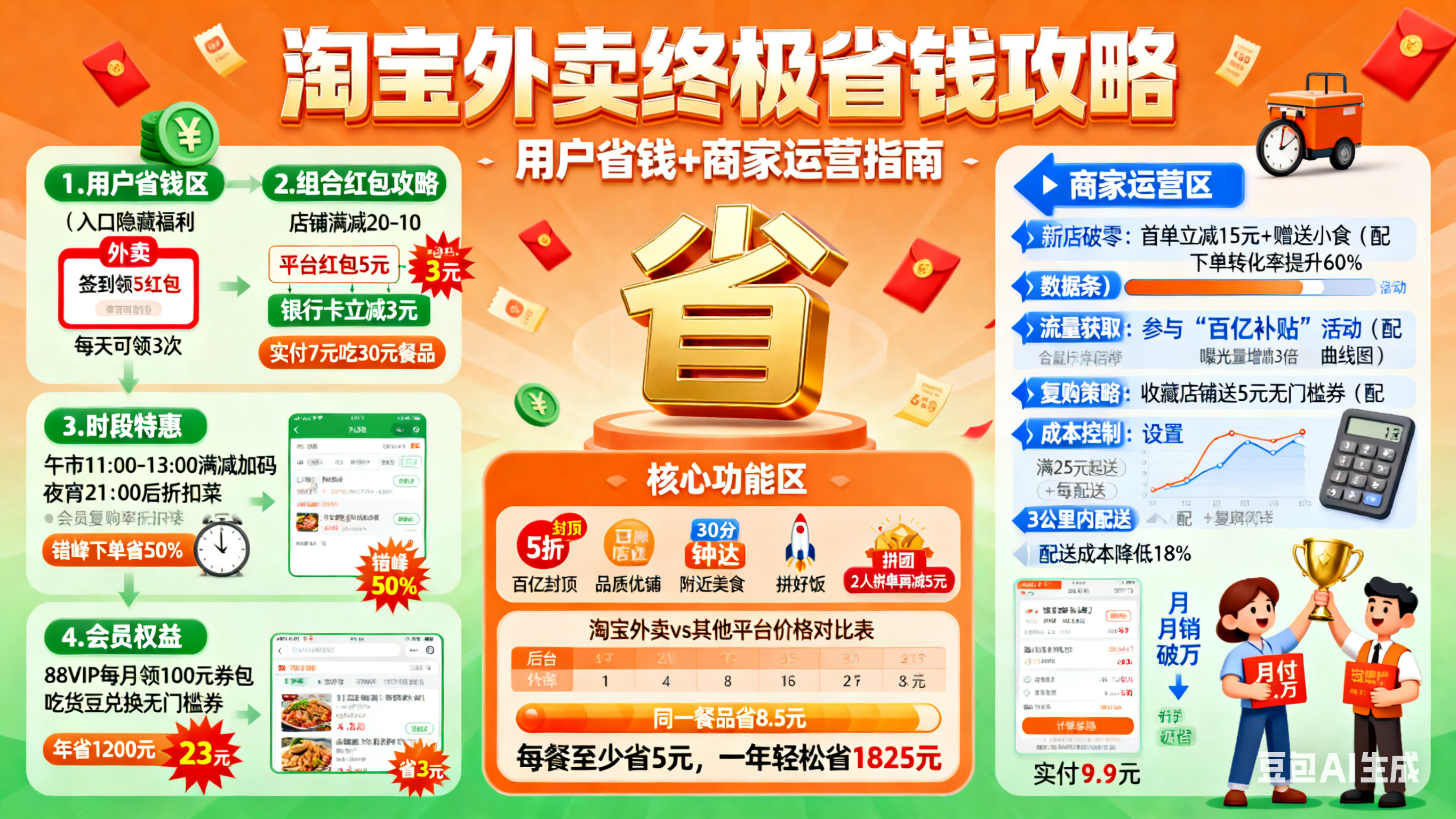 淘宝外卖怎么用才划算?用户省钱 + 商家运营指南