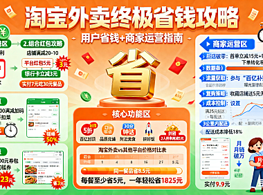 淘宝外卖怎么用才划算？用户省钱 + 商家运营指南