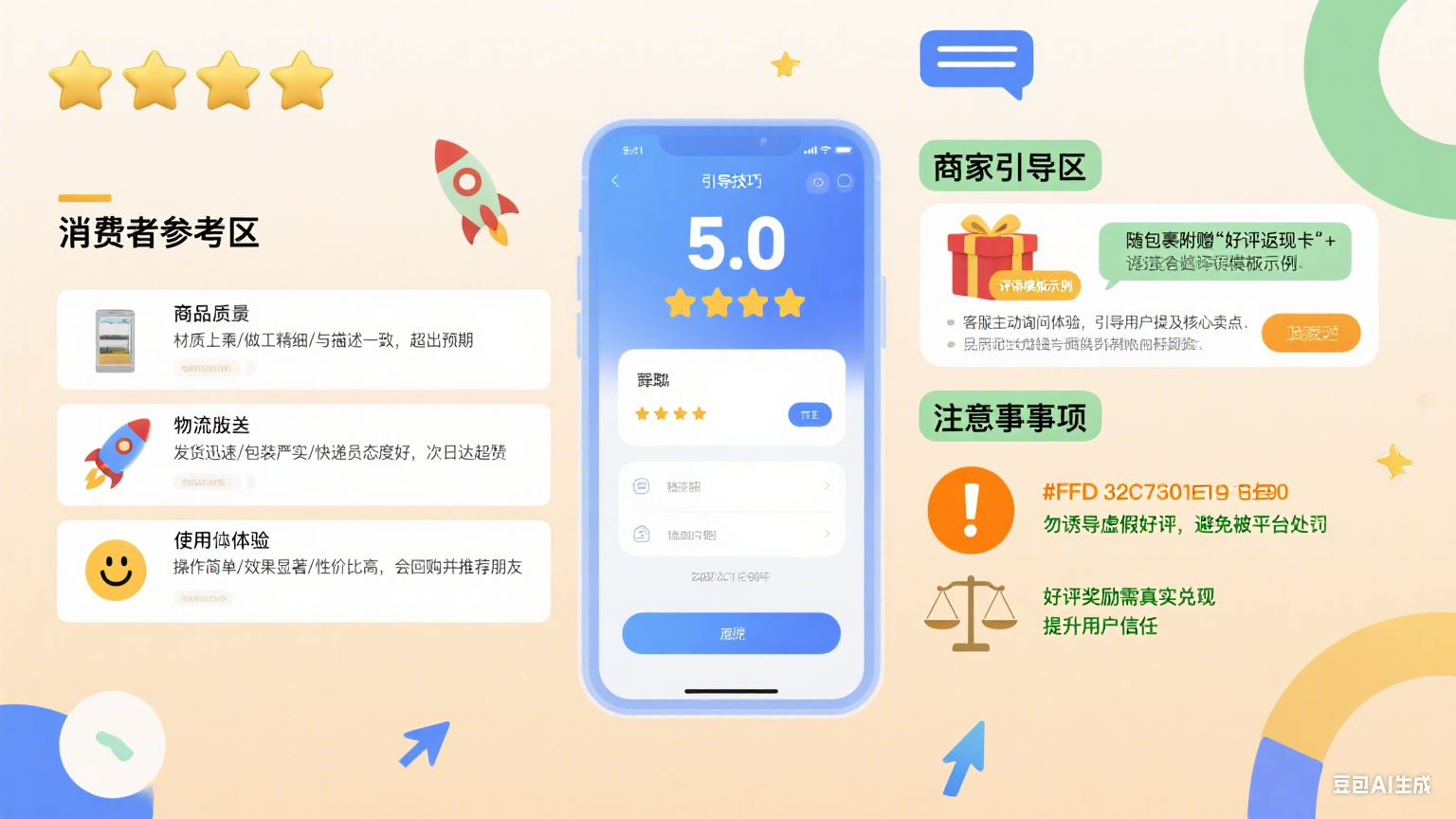 五星好评评语怎么写?消费者参考 + 商家引导全指南
