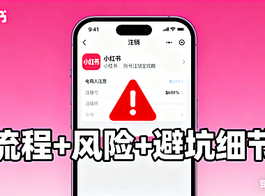电商人注意！小红书账号注销全攻略：流程 + 风险 + 避坑细节