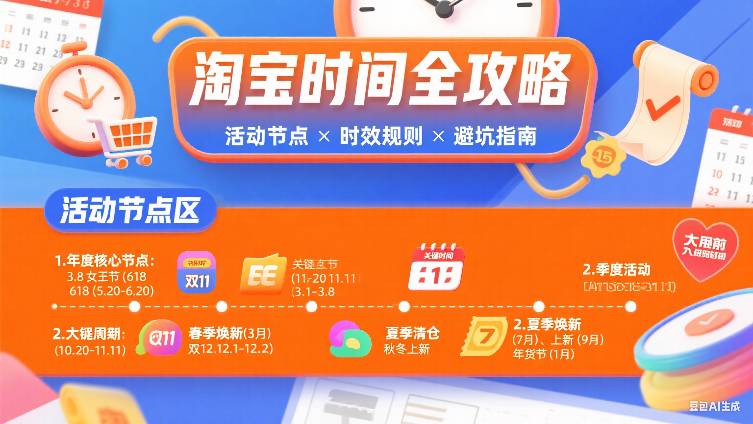 淘宝时间怎么用?活动节点 + 时效规则 + 避坑全指南