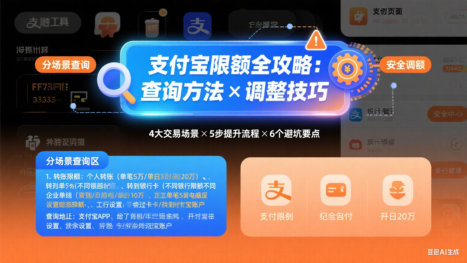 支付宝限额怎么查?分场景调整 + 避坑实操指南