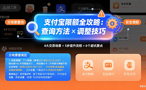支付宝限额怎么查?分场景调整 + 避坑实操指南
