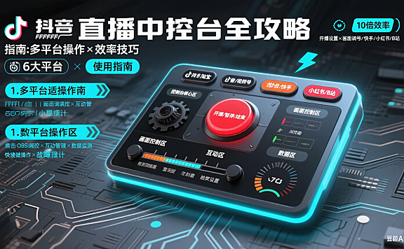 直播中控台怎么用？多平台操作指南 + 效率提升避坑技巧