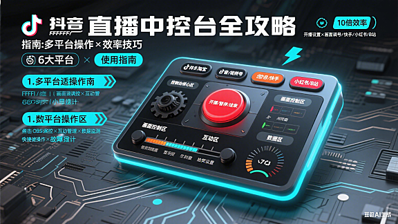直播中控台怎么用？多平台操作指南 + 效率提升避坑技巧