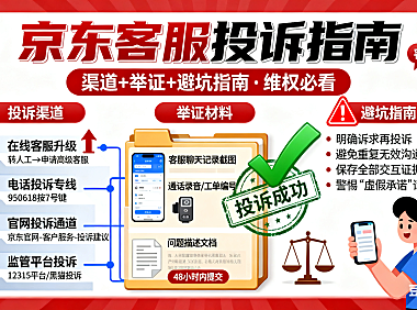 怎么投诉京东客服？渠道 + 举证 + 避坑指南，维权必看