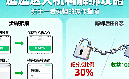 逛逛达人如何与机构解绑？新手也能看懂的攻略