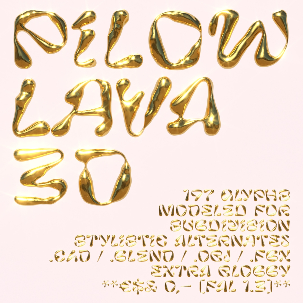 Pilowlava字体包在线下载,免费可商用