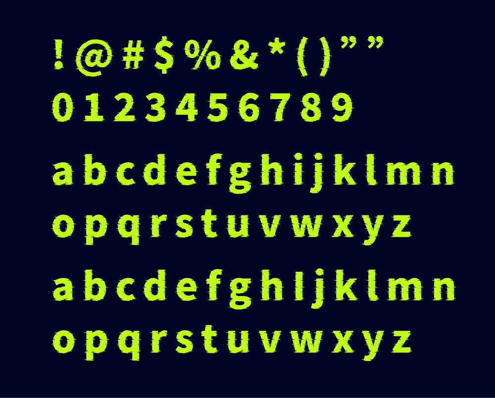 猫啃故障黑瀞ノグリッチ黒体字体包下载,免费可商用