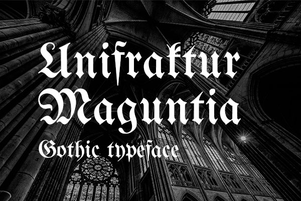 UnifrakturMaguntia字体包在线下载，电商设计免费可商用