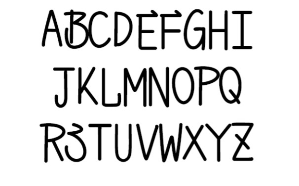 宅在家自动笔字体包在线下载，电商包装设计印花免费可商用