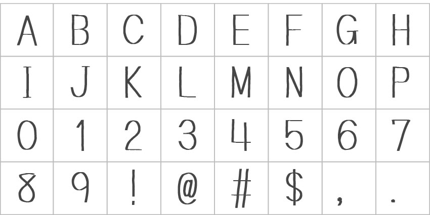 小九手写体字体包在线下载,电商包装设计印花免费可商用