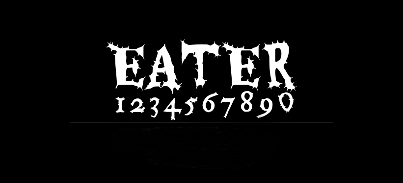 Eater字体包在线下载,电商设计免费可商用英文字体