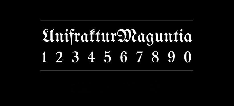 UnifrakturMaguntia字体包在线下载，电商设计免费可商用