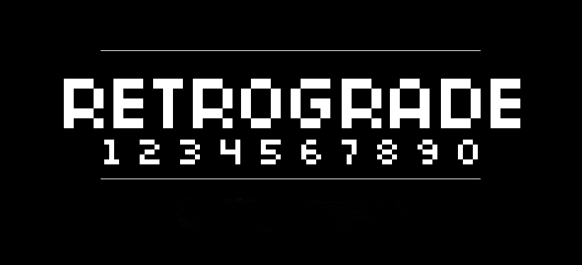 Retrograde字体包在线下载，电商设计免费可商用英文字体