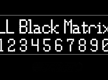 LL Black Matrix字体包在线下载，电商设计免费可商用英文字体