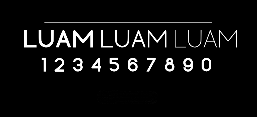 Luam字体包在线下载,电商设计免费可商用英文字体
